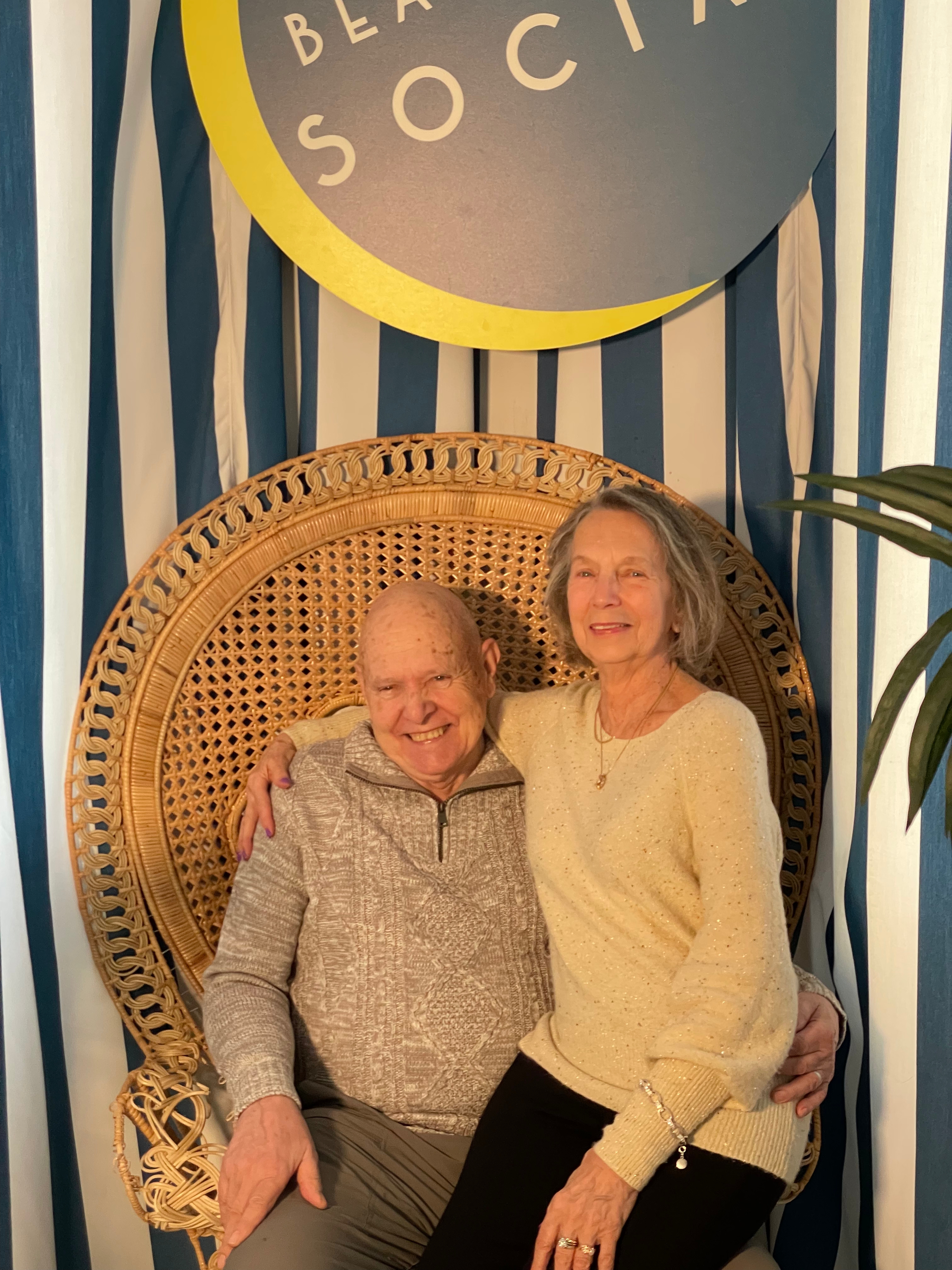 A couple sitting together